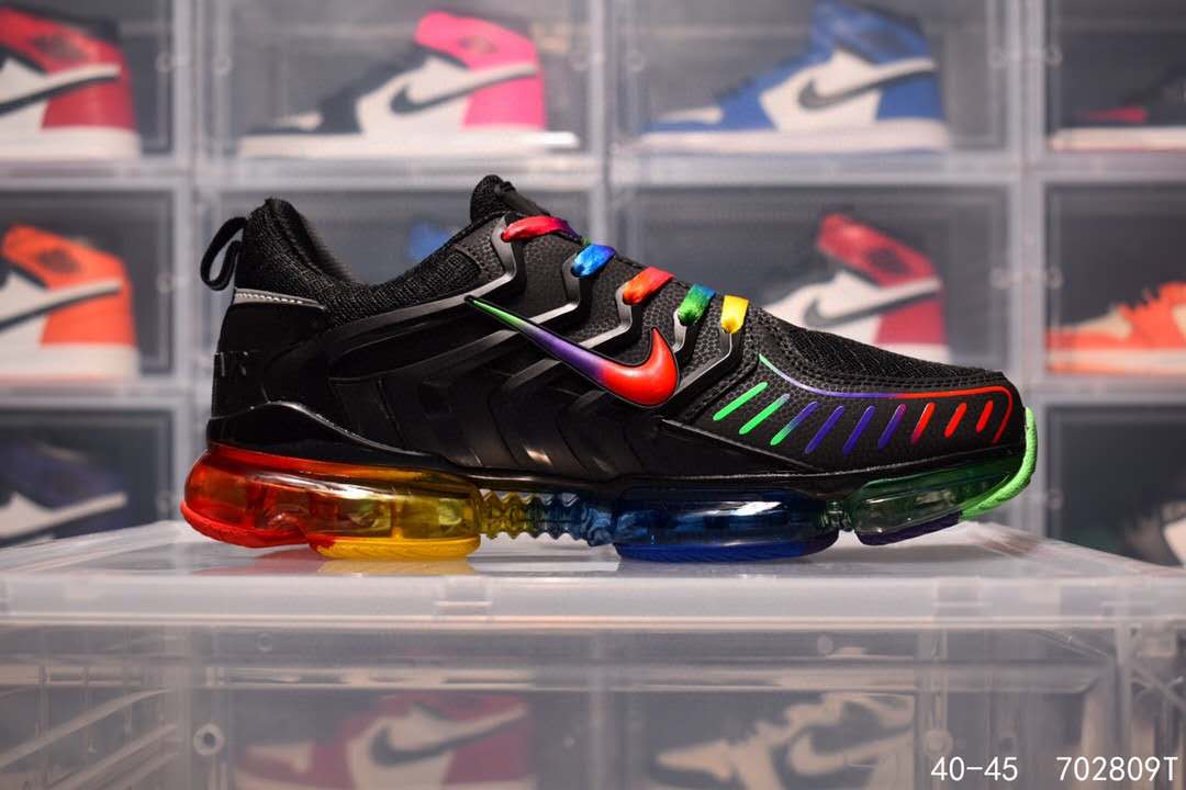 Men 2019 Nike Air Max Ferrari 2 Black Rainbow Colorful Shoes